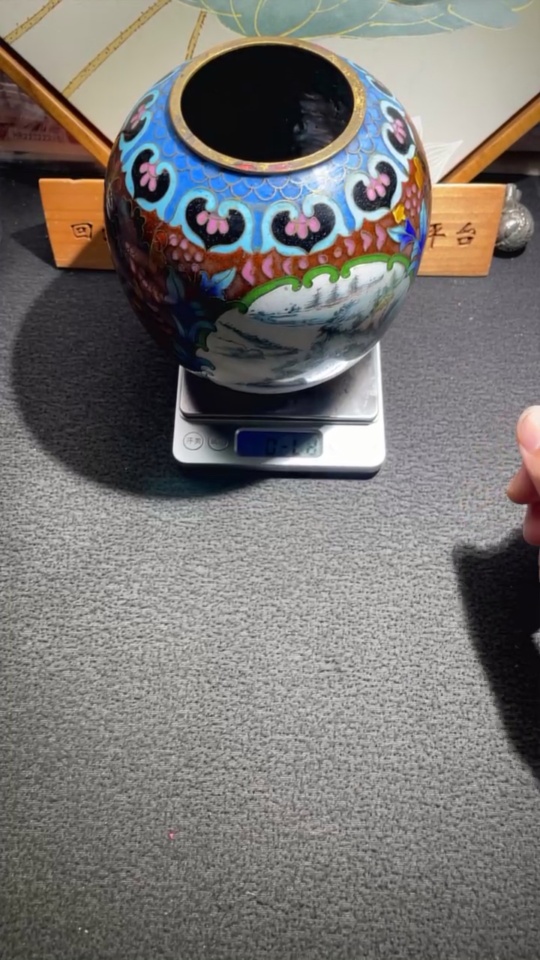 W31638640 Republic of China export copper wire cloisonné enamel cloisonné lampshade miscellaneous