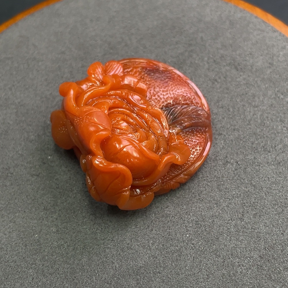 C12350659 South Red Agate Pendant, Approx. 37.33g