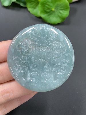 F13512171 Antique-style Jadeite Pendant, Total Weight: 18.118g