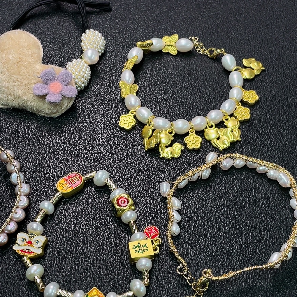 C34038576 Pearl Jewelry Non-Gold Total Weight Approx. 58.9g Including Rope Sell as a Lot