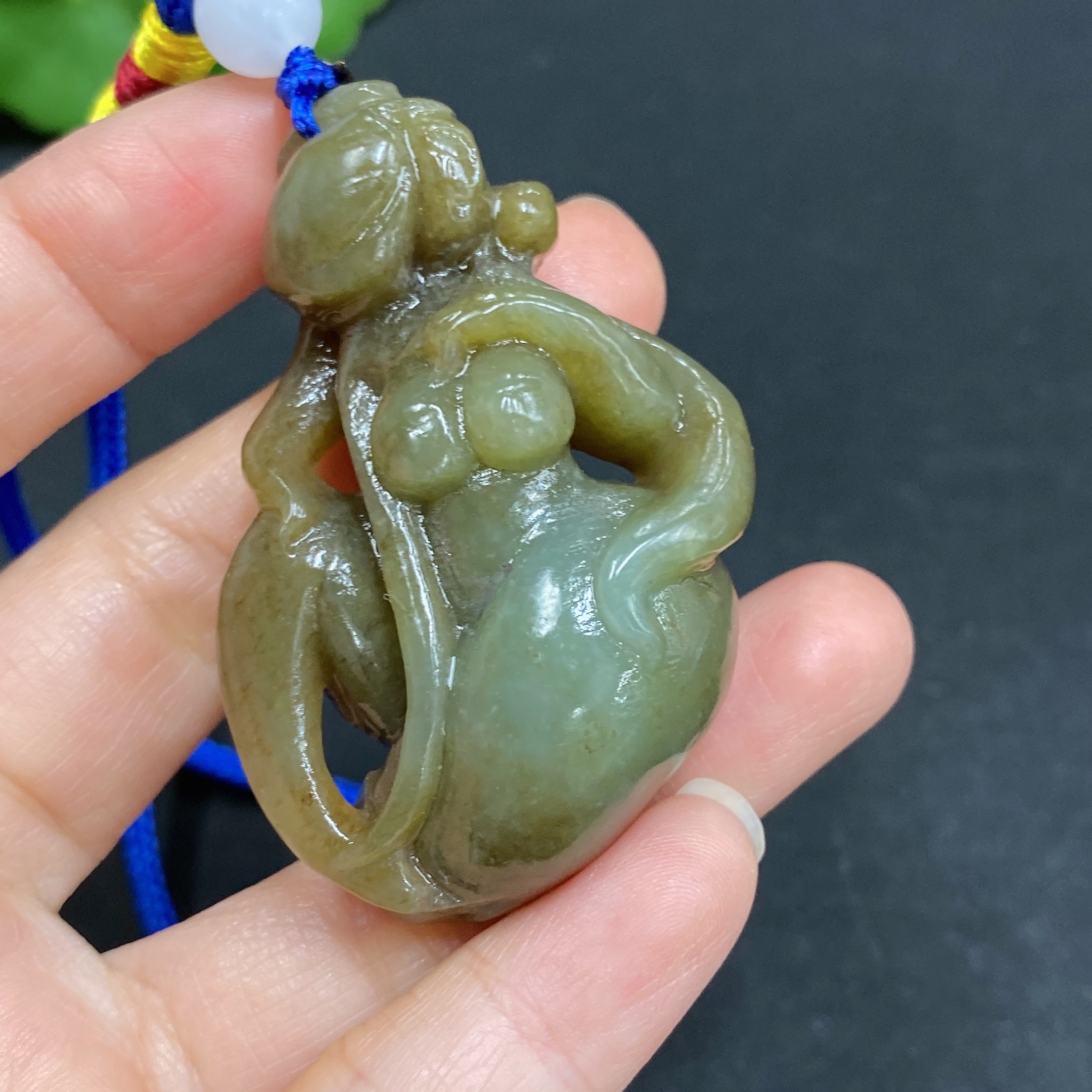 H31583727 Hetian Jade Handheld Piece: National Beauty and Heavenly Fragrance