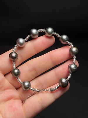 C33934626 Seawater Pearl Bracelet Non-Gold Color Origin Undetermined Total Weight Approx. 13.3g Size Around 9.7mm