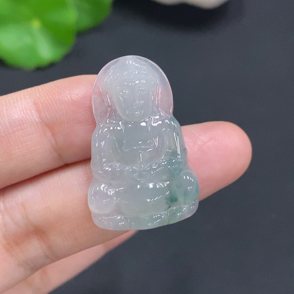 F31684799 Jadeite Guanyin Pendant Total Weight Approx. 3.6g