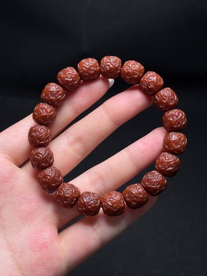 W34987952 Monkey Head Bead Bracelet, Total Weight Approx. 16.98g, Size 10.9mm
