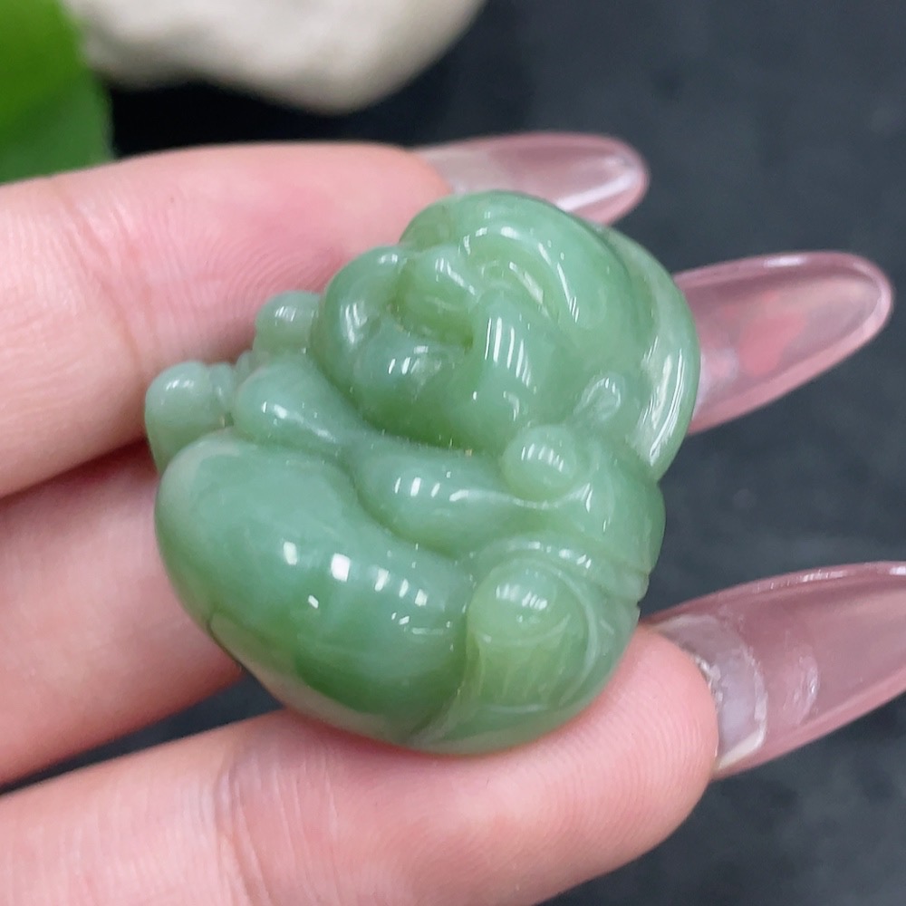 H34959758 Hetian Jade Jasper Pendant    Buddha Figure    Total Weight Approx. 15.3g