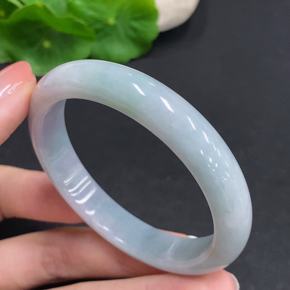 F33942222 Jadeite Round Bracelet, Total Weight Approx. 39.2g, Size 53