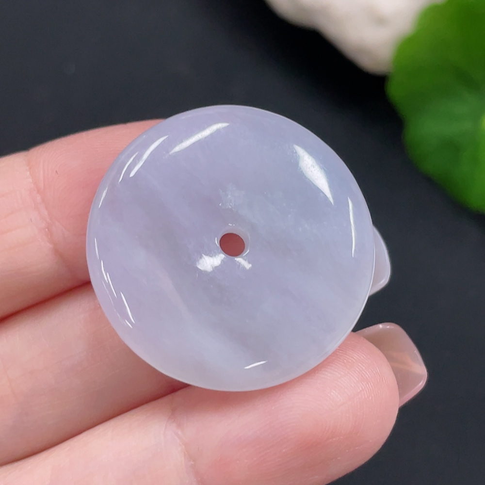 F27138441 Jadeite Pendant Peace Buckle Total Weight Approx. 8.2g