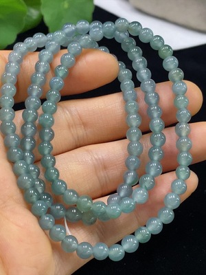 F34074816 Jadeite Bead Necklace Approx. 5mm Total Weight Approx. 23.16g