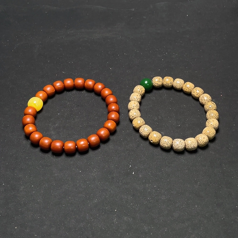 W36230605 Monkey Head Bracelet + Star and Moon Bodhi Bracelet Sell as a Lot