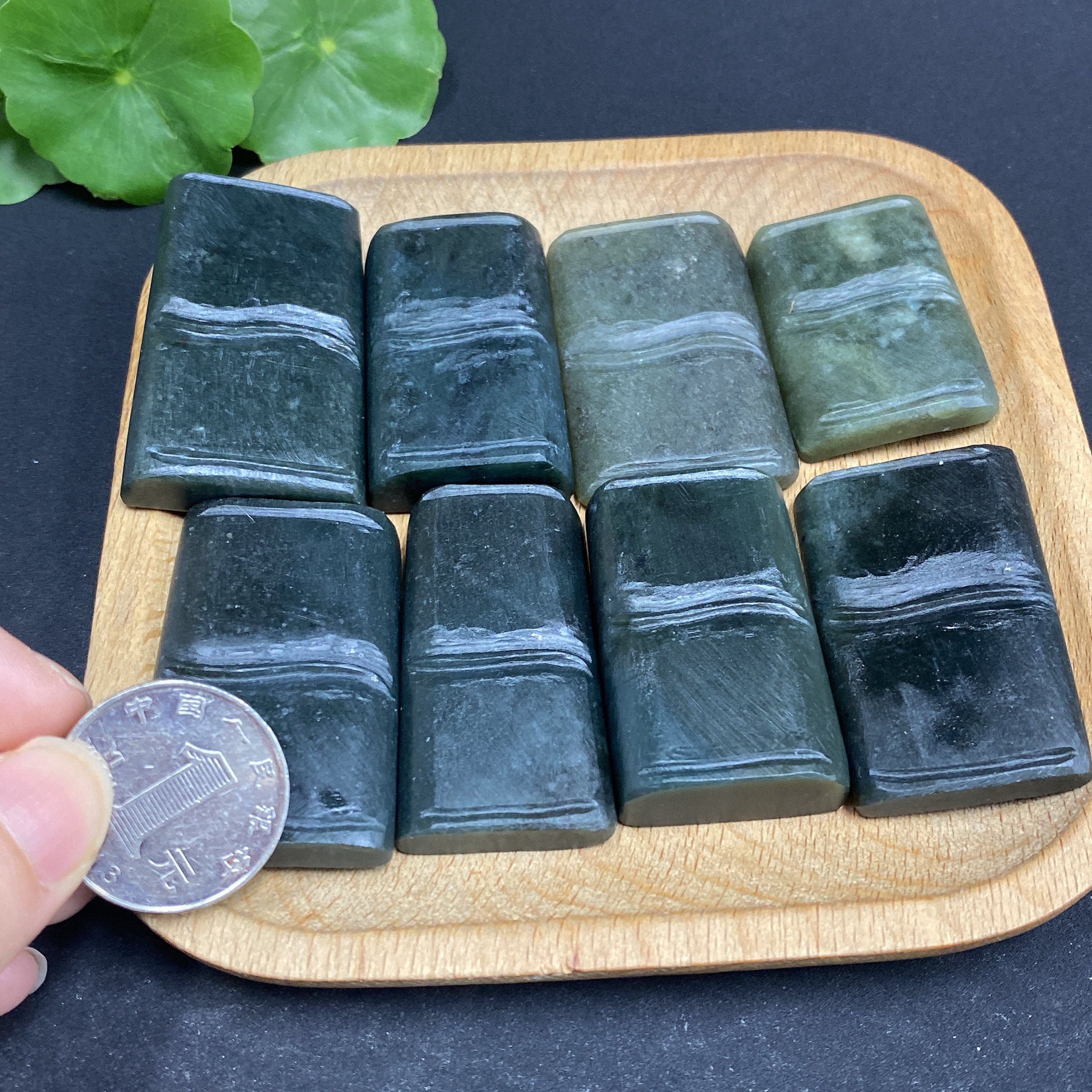 H33844449 Hetian Jade Pendant Bamboo Node Total Weight Approx. 223.3g