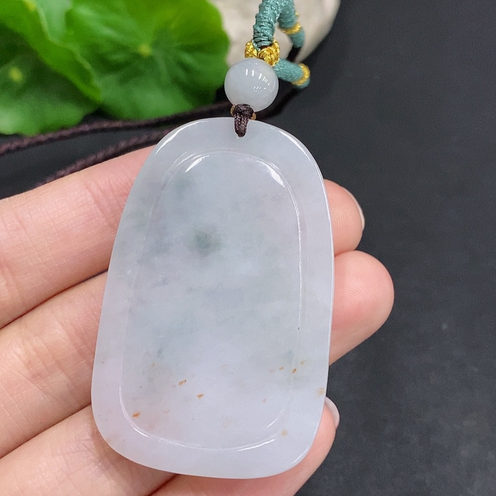 F34968786 Jadeite Zodiac Sheep Pendant Total weight about 20.7g (including rope weight)