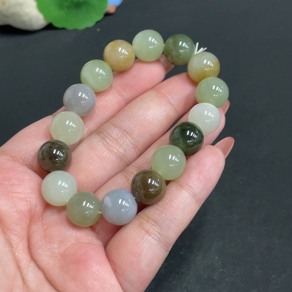 H34004806 Hetian Jade Bracelet, Approx. 11.9mm, Total Weight Approx. 42.8g