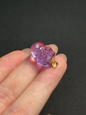 C42962754 水晶饰品  18K金  货品总重约3.71克