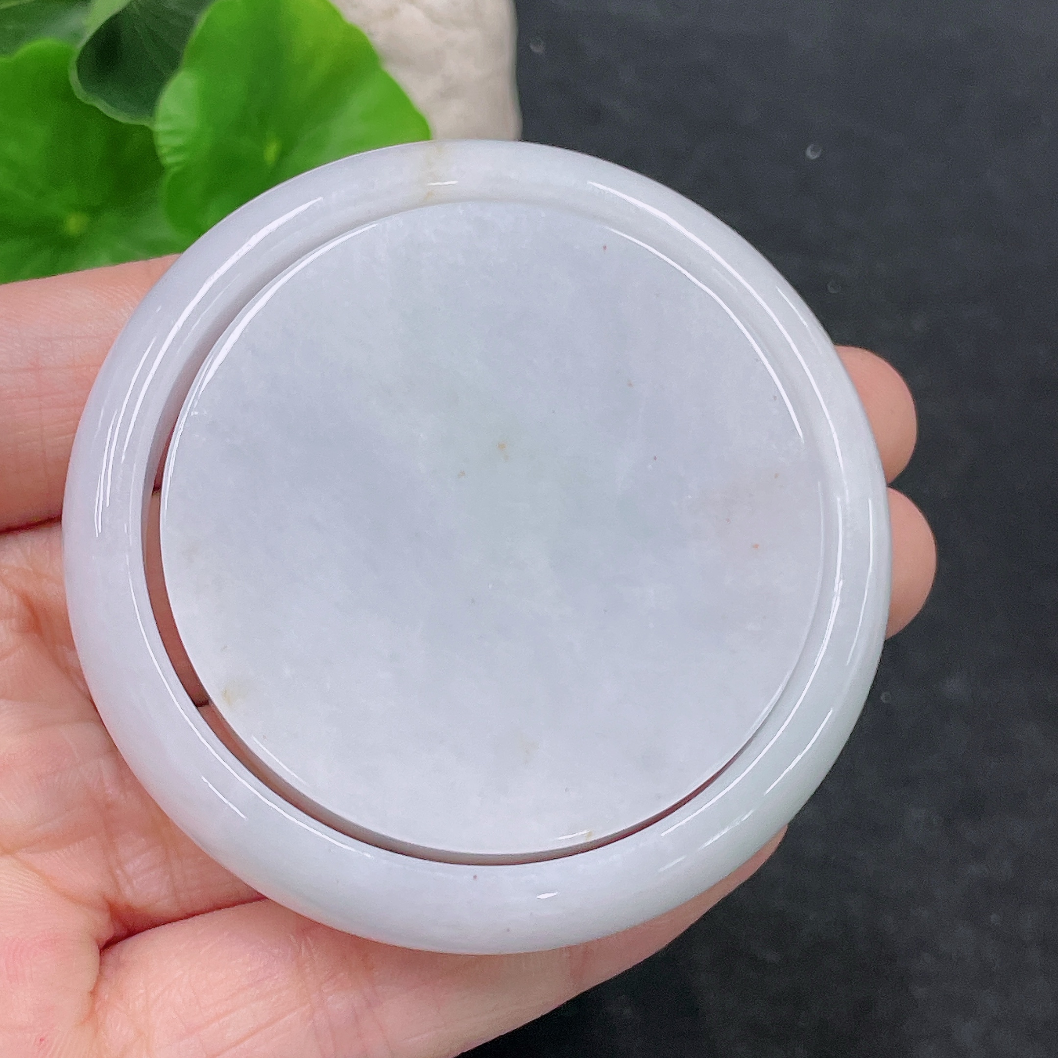 F33840113 Jadeite Round Bangle Set Total Weight Approx. 116.3g Size 51