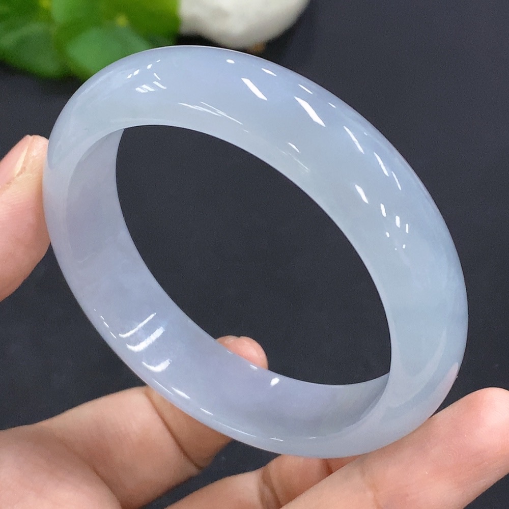 F28231836 Jadeite Round Bangle Size 54.6 Total Weight Approx. 54.3g