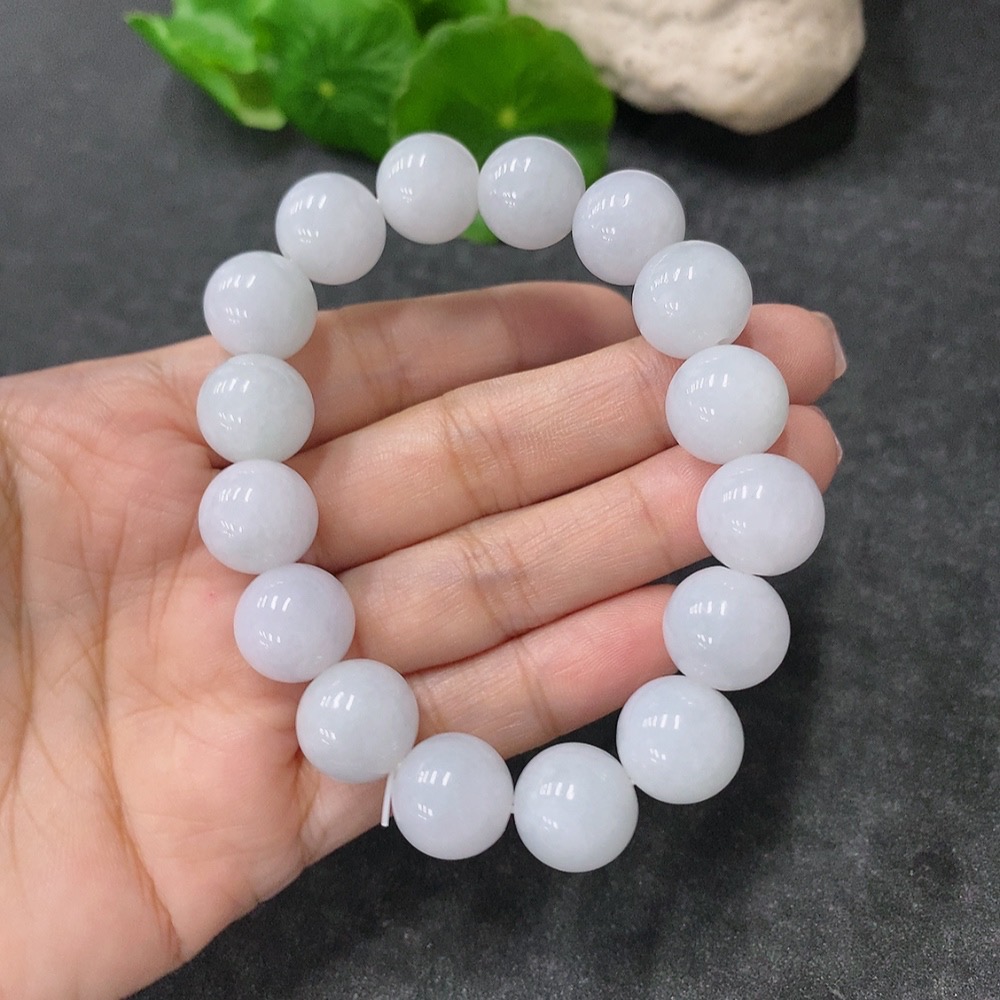 F34999033 Jadeite Bracelet 12mm Approx. Total Weight About 49.66g