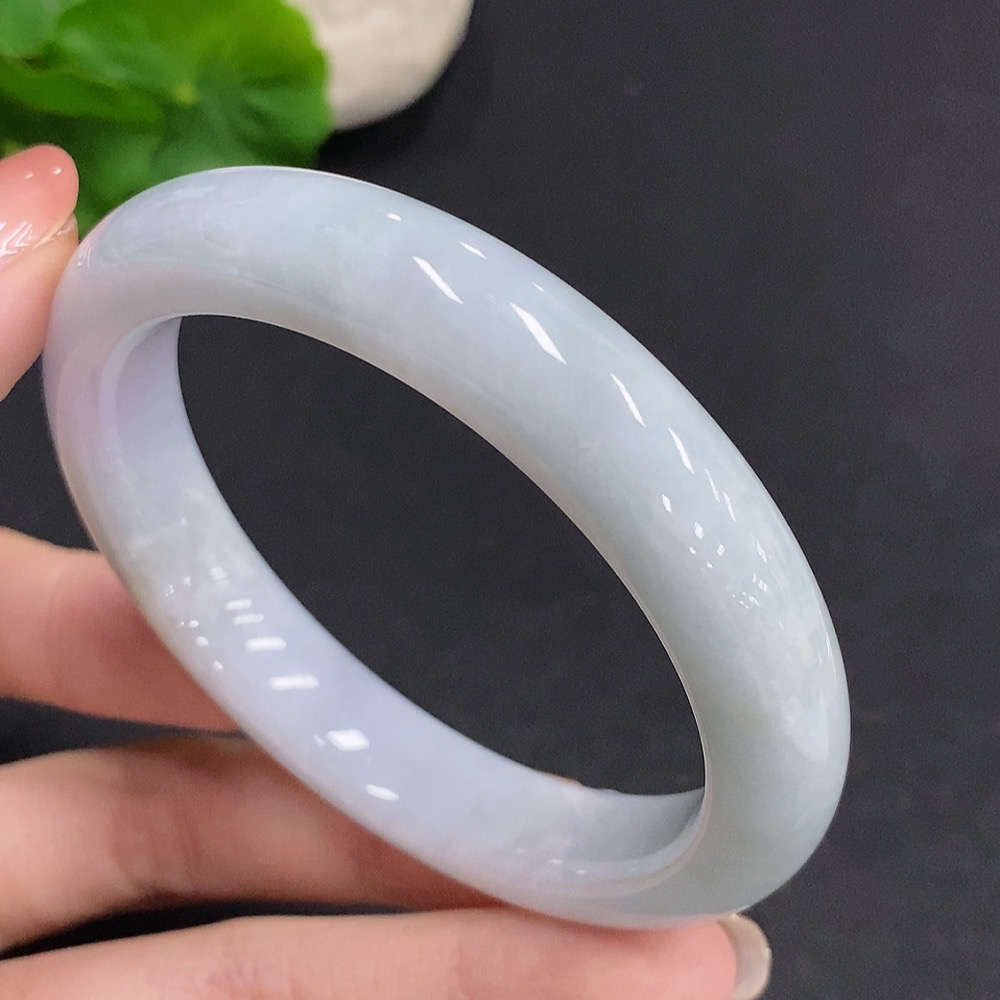 F34061243 Jadeite Round Bracelet Total Weight Approx. 60g Size 57