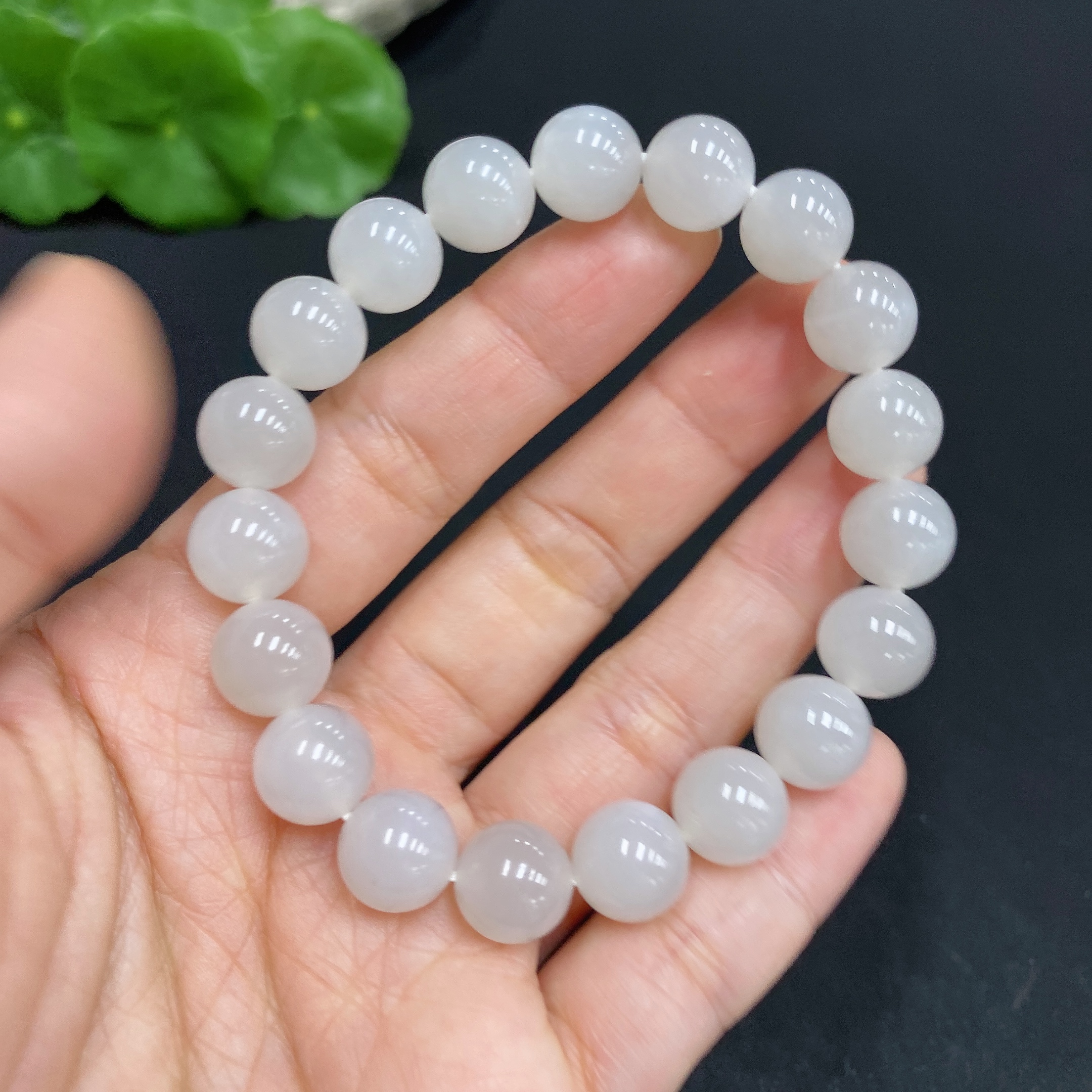 H32703646 Hetian Jade Bracelet, Approx. 9.5mm, Total Weight Approx. 27.3g