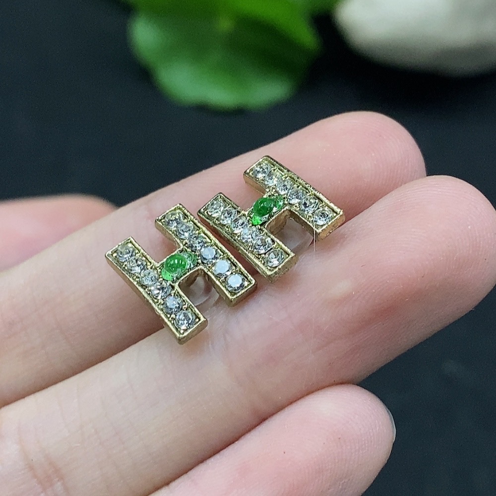 F34057136 Jadeite cabochon inlay piece, non-gold setting, total weight approx. 1.5g