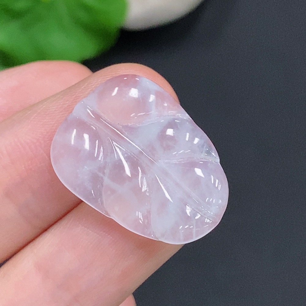 F32756508 JadeiteLeaf Pendant Total Weight Approx. 2.1g