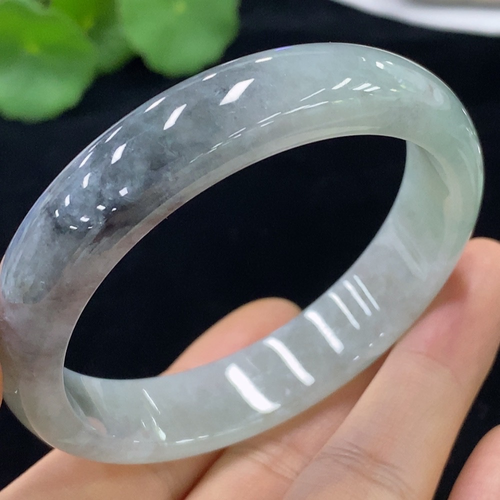 F32790083 Jadeite Round Bangle Size 55.5mm Total Weight Approx. 50.26g