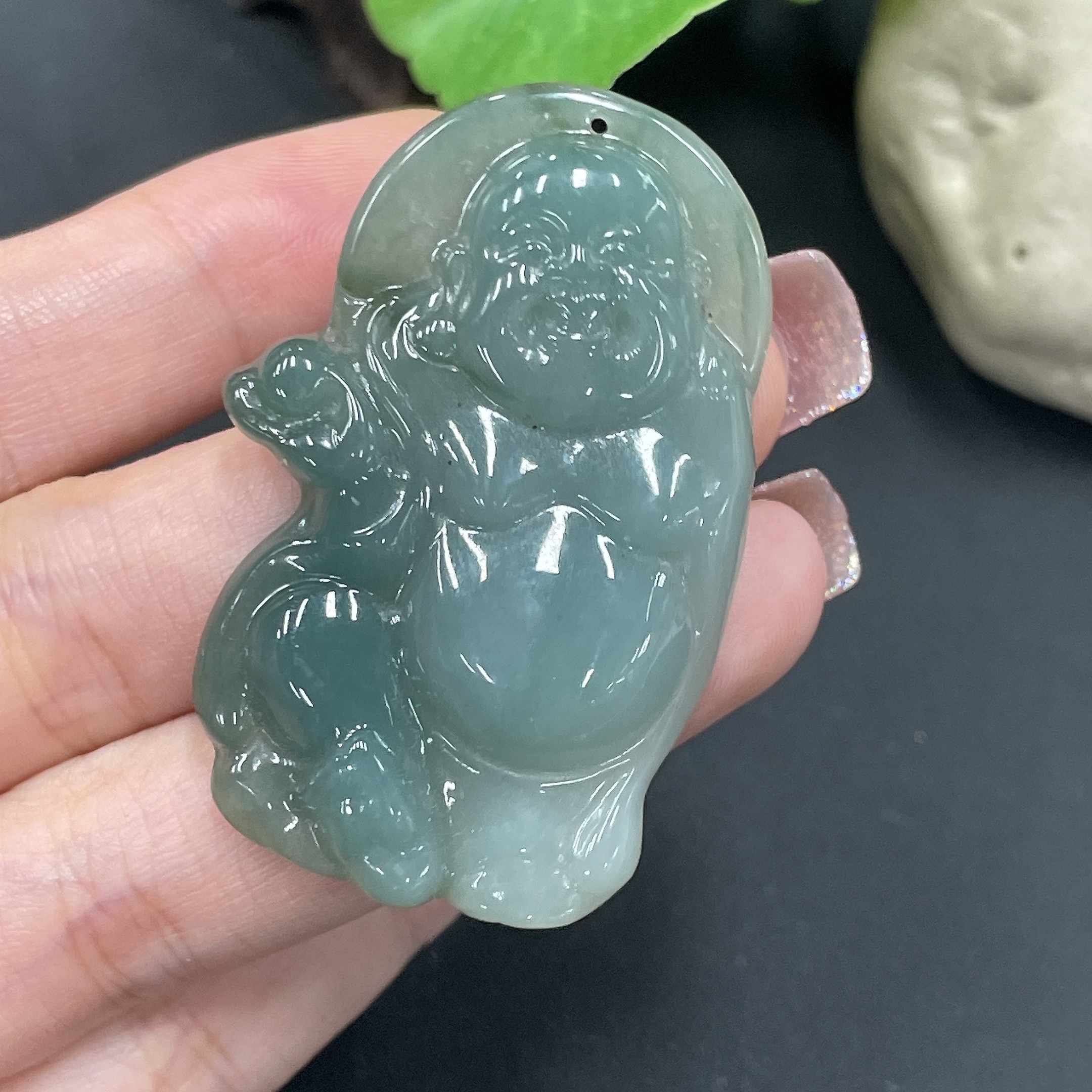 F09855315 Jadeite Pendant Buddha