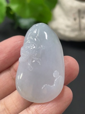 F35109376 Jadeite Enlightenment Pendant, Total Weight Approx. 13.4g