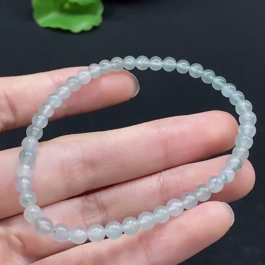 F32786419 JadeiteBeaded Bracelet approx. 4.5mm, total weight approx. 6.42g