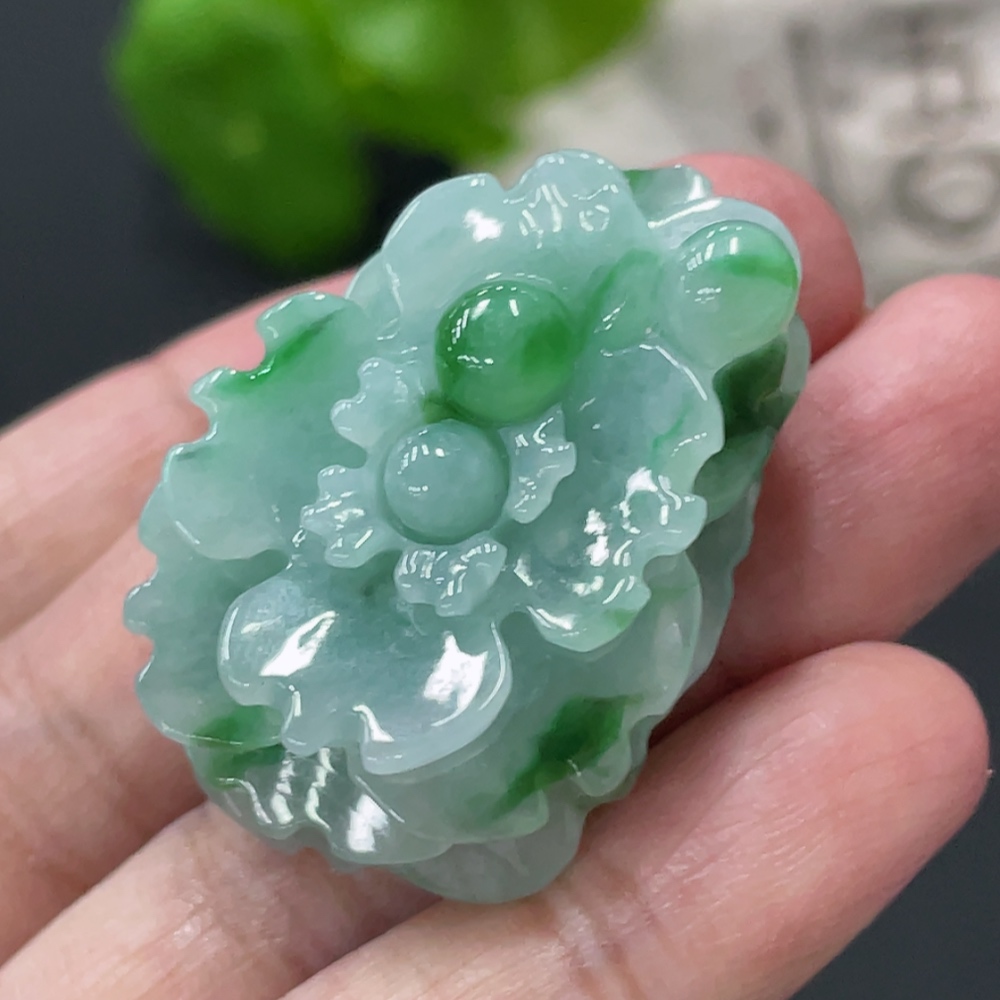 F34019098 Jadeite Harmony and Beauty Hand Tablet