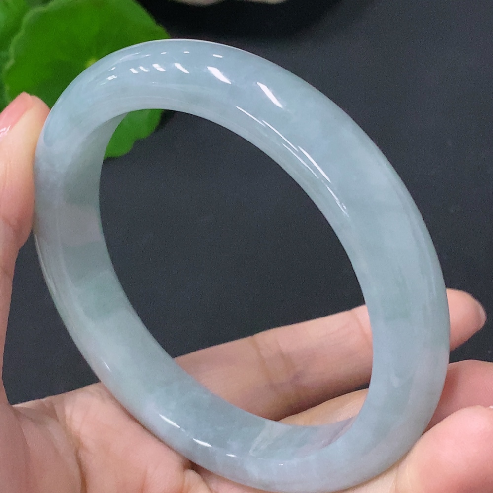F35088352 Jadeite Round Bracelet Size 56.5mm Total Weight Approx. 53.7g