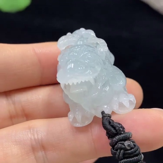 F30501224 Jadeite Pendant Pixiu with Cord Total Weight Approx. 25.85g