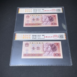 Q41943396 四版801两张评级纸币