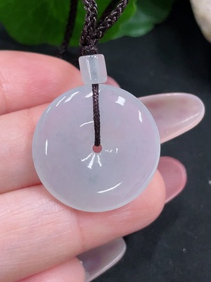 F34033518 Jadeite Peace Knot Pendant Total Weight Approximately 5g (Including Cord Weight)