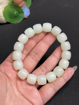 H34955831 Hetian Jade Bracelet, Approx. 13.1mm, Total Weight Approx. 66.3g
