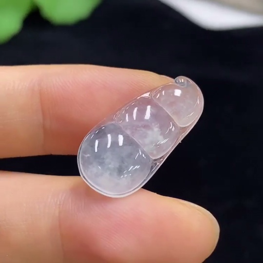 F33836168 Jadeite Lucky Bean Pendant