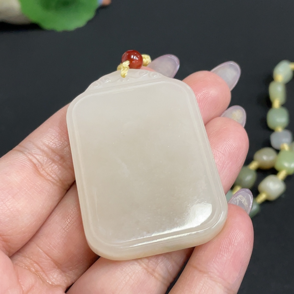 H33902137 Hetian Jade Pendant, Plain Pendant