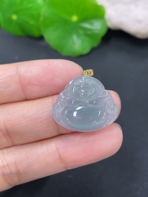 F41934241 翡翠挂件佛公 18k 货品总约重1.77g