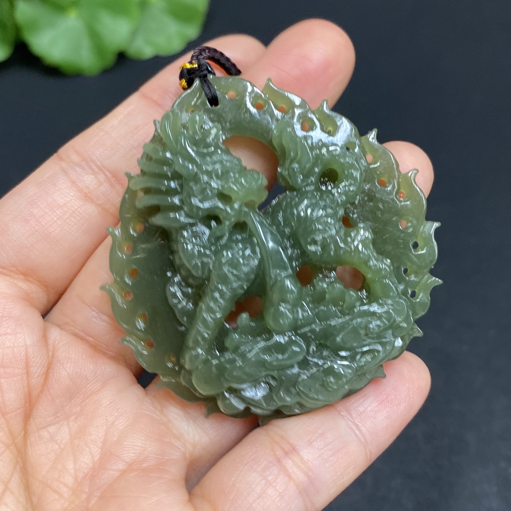 H32704467 Hetian Jade Pendant Kylin