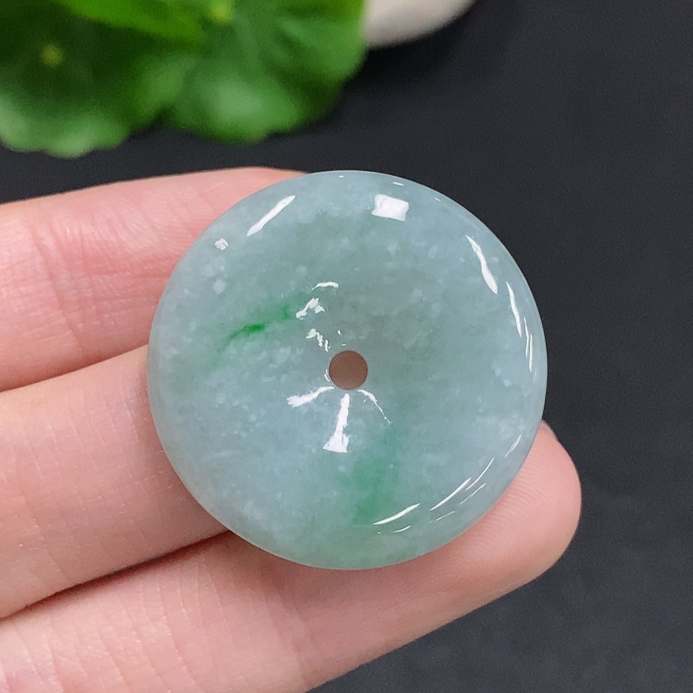 F35078730 Jadeite Safety Buckle, total weight about 9.8 grams