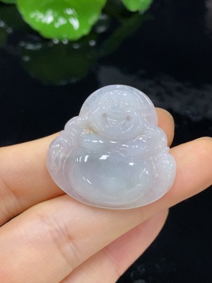 F27120467 翡翠佛公挂件 货品总重约7克