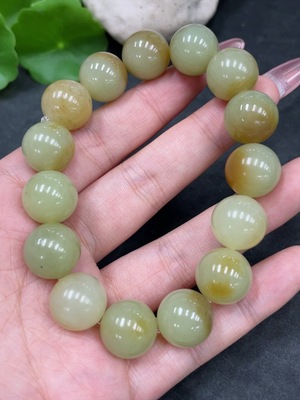 H33944798 Hetian Jade Bracelet, approx. 13.8mm, total weight approx. 64g