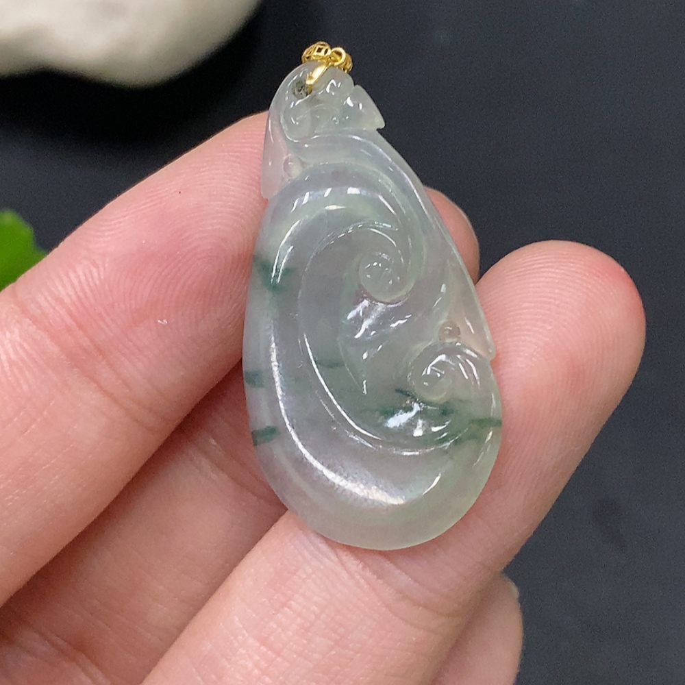 F29323677 JadeiteRuyi Pendant 18K Total Weight Approx. 2.39g