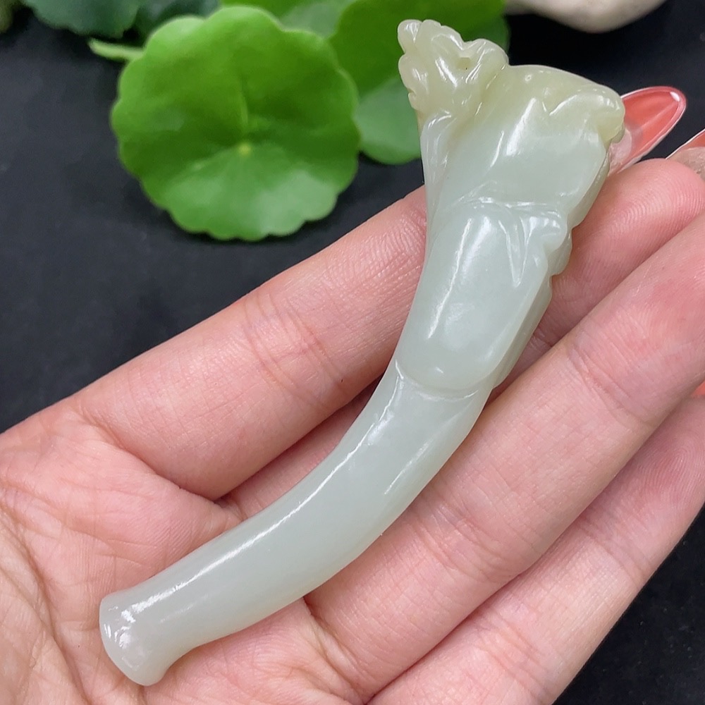 H34062458 Hetian Jade cigarette holder