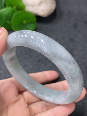 F34998065 Jadeite Round Bangle, Total Weight Approx. 67.4g, Size 57.8