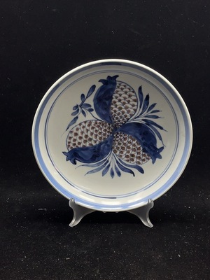 W41943502 陶瓷 全品 近代青花釉里红盘