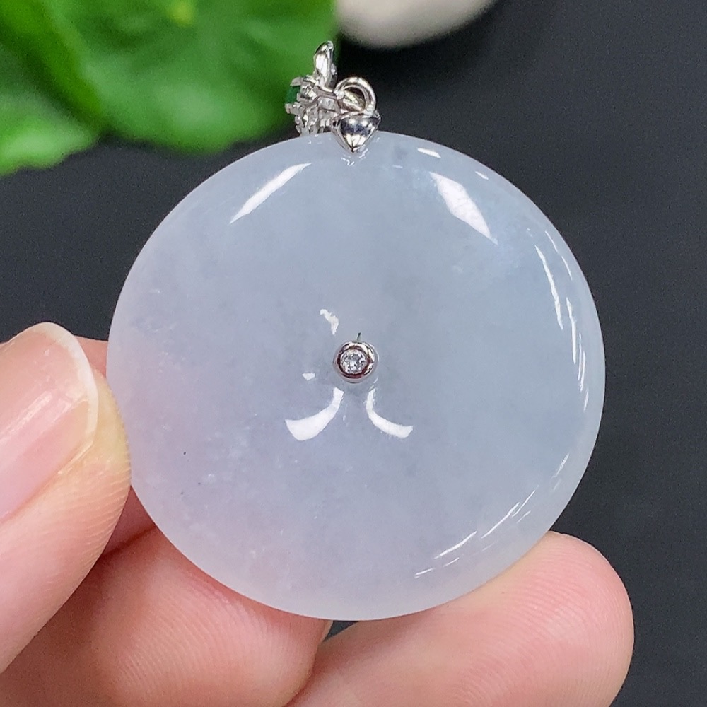 F30457153 Jadeite Safety Buckle, Non-Gold Inlaid, Total Weight Approximately 11.5g, Beads Not Jadeite