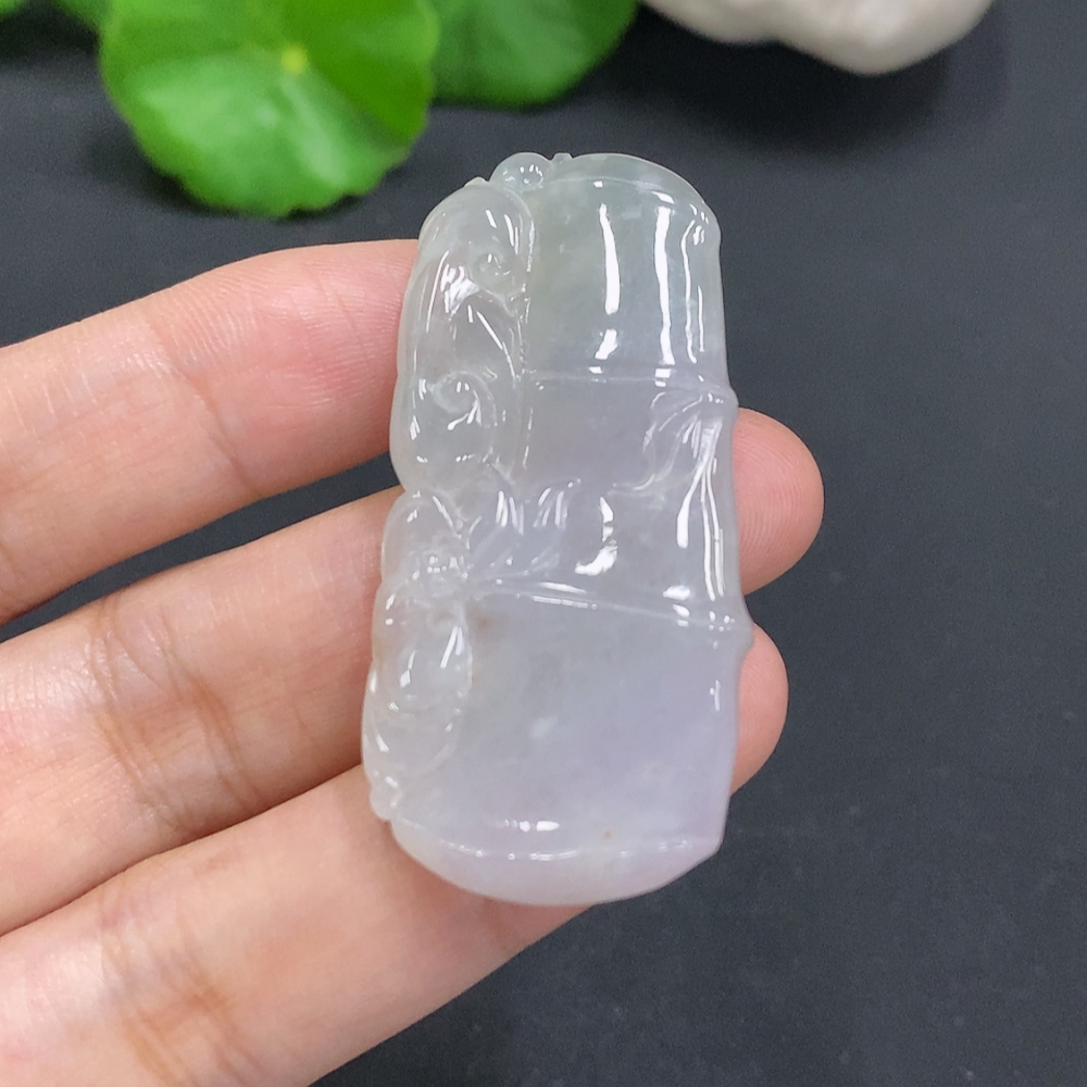 F30570002 Jadeite Bamboo Pendant Total Weight Approx. 15g