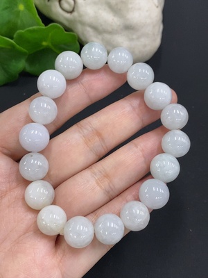F34070616 Jadeite Bead Necklace Approx. 11.3mm Total Weight Approx. 48.8g