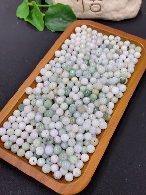 F46544878 翡翠珠子 一手走60+ 货品总重约259.05g含袋