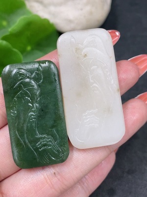 H34979505 Hetian Jade Pendant - Guan Gong, Total Weight: Approx. 26.4g